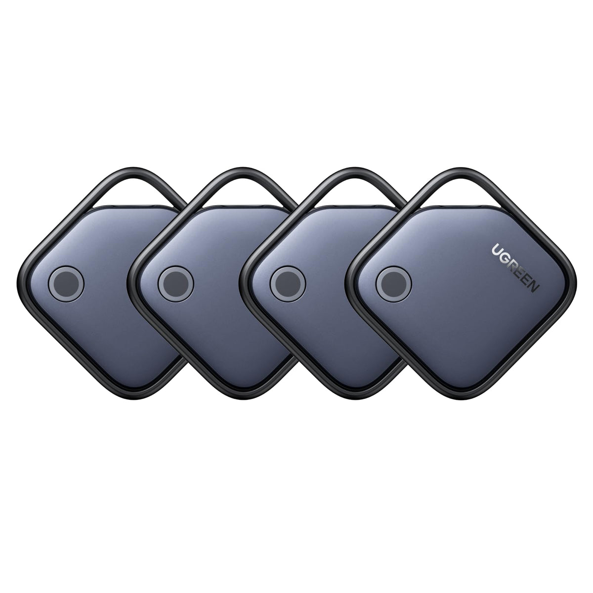 UGREEN FineTrack Air Tracker Tags (iOS Only) 4 Pack Key Finder | Bluetooth Tracker 2-Year Replaceable Battery Compatible with Apple Find My for Keys, Luggage [Apple Find My Certified]