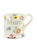 Poppies & Pinks Mum 1/2 Pint Mug