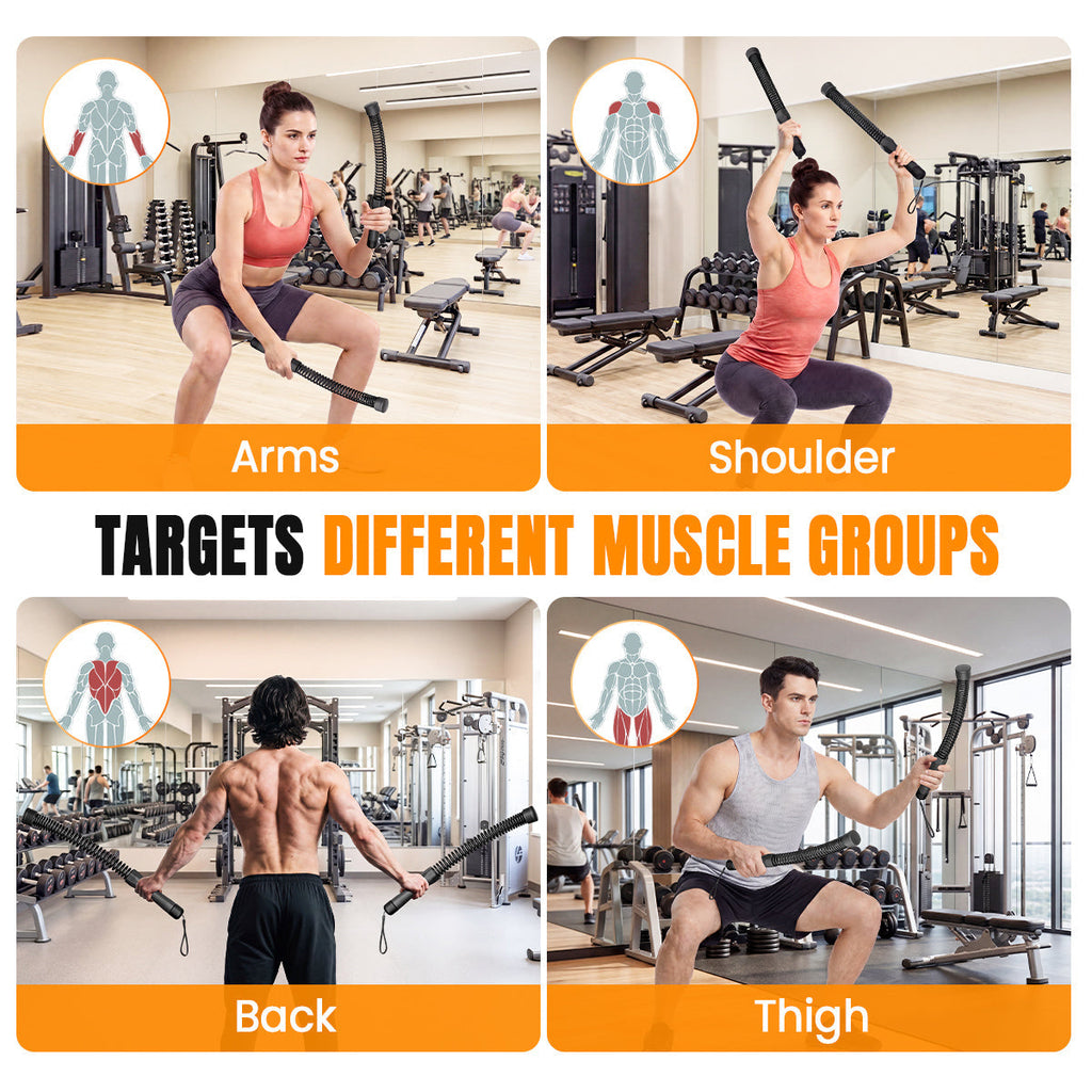 Weighted Ropeless Battle Ropes for Home Gym, Portable Cordless Exercise Rope for Strength Training, HIIT & Cardio Workouts