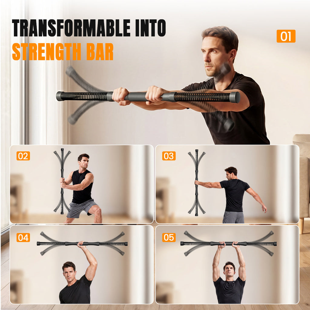Weighted Ropeless Battle Ropes for Home Gym, Portable Cordless Exercise Rope for Strength Training, HIIT & Cardio Workouts