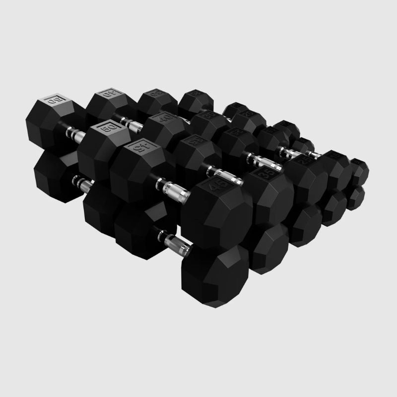 VTX SD-R 8-Sided Rubber Dumbbell Set