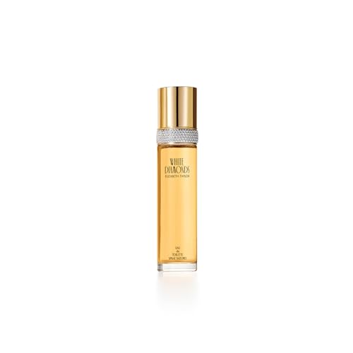 Elizabeth Taylor White Diamonds Eau de Toilette for Women, 3.3 fl oz | Women's floral chypre eau de toilette. Perfume with notes of lily, neroli, warm amber, and sandalwood.
