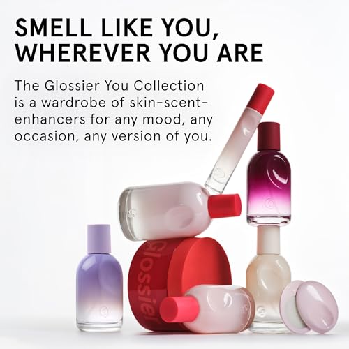 Glossier You Eau de Parfum, Unisex Skin-Scent Enhancer, Travel 8 ml | Warm, Musky & Spicy, Pink Pepper, Iris & Ambrox Base Notes, Smells Different on Everyone, Layer & Mix to Match Your Mood