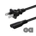 2 Prong AC Power Cord Compatible with Vizio D/E/M Series HDTV, Vizio Sound Bar Power Cable Replacement
