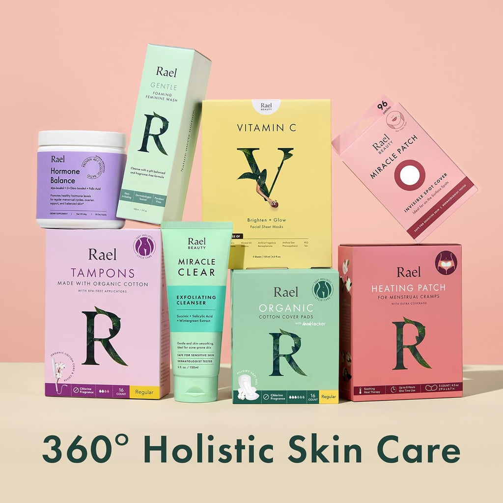 Rael Miracle Invisible Spot Cover Hydrocolloid Acne Pimple Patches (96 Ct) | Ultra-Thin Patch for Face, Absorbs Fluid From Blemishes, Facial Sticker, Korean Skin Care, Pore Care, 2 Sizes