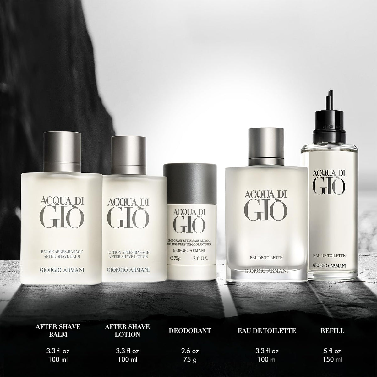 Armani Beauty Acqua di Giò Eau de Toilette - Fresh Aquatic Mens Cologne | Fragrance with Bergamot, Marine Notes & Cedarwood - Long Lasting Clean & Citrusy Mens Scent - Perfect for Everyday Wear