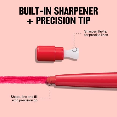 Revlon ColorStay Longwear Lip Liner, 630 Nude, 0.01 oz | Longwear lip liner with built-in sharpener. Rich color with smooth, easy-glide application.
