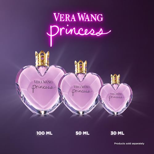 Vera Wang Princess Eau de Toilette Spray, Women's Fragrance, 3.4 fl oz | Notes of Apple, Quava, and Vanilla, Long Lasting, Everyday Fragrance, Travel Size