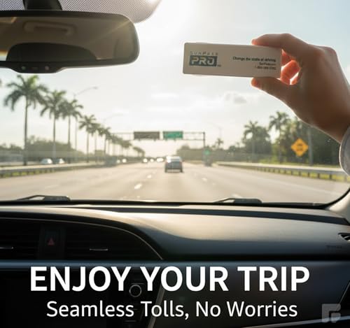 Sun Pass Pro Universal Toll Transponder – Prepaid Electronic Pass for Florida & 21 Additional States (PRO)
