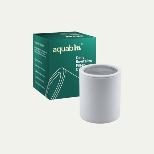Aquabliss SFC100 Daily Revitalize Filter Cartridge | Vitamin C shower filter cartridge, vitamins and minerals infusion, softer-feeling skin, healthier hair, SFC100