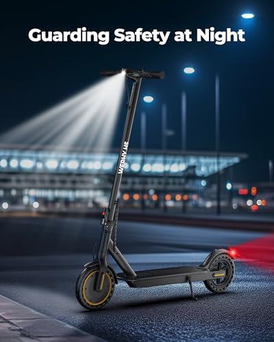 WERHY Electric Scooter, 350W/500W Powerful Motor & 8.5''/10'' Tire | Longe Range Up to 16/21/28Miles, Folding &Dual Braking