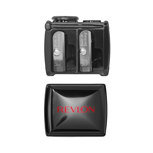 Revlon Universal Points Makeup Sharpener, Black, 1 Count | Makeup sharpener for wooden and plastic pencils. Fits small to large sizes and is easy to clean.