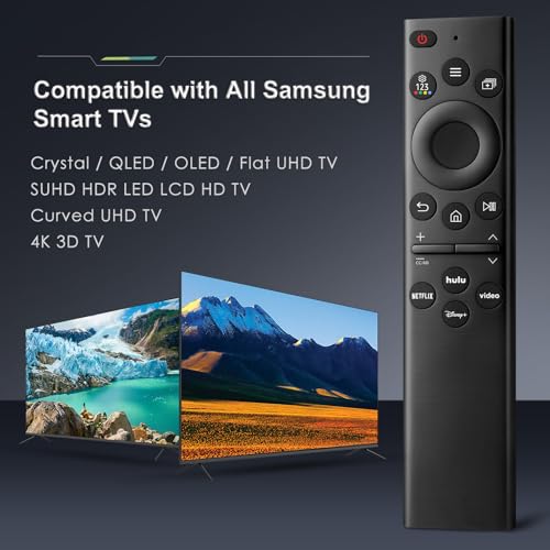 Universal Remote Control Compatible for All Samsung TV LED QLED UHD SUHD HDR LCD Frame Curved Solar HDTV 4K 8K 3D Smart TV Remotes Replacement