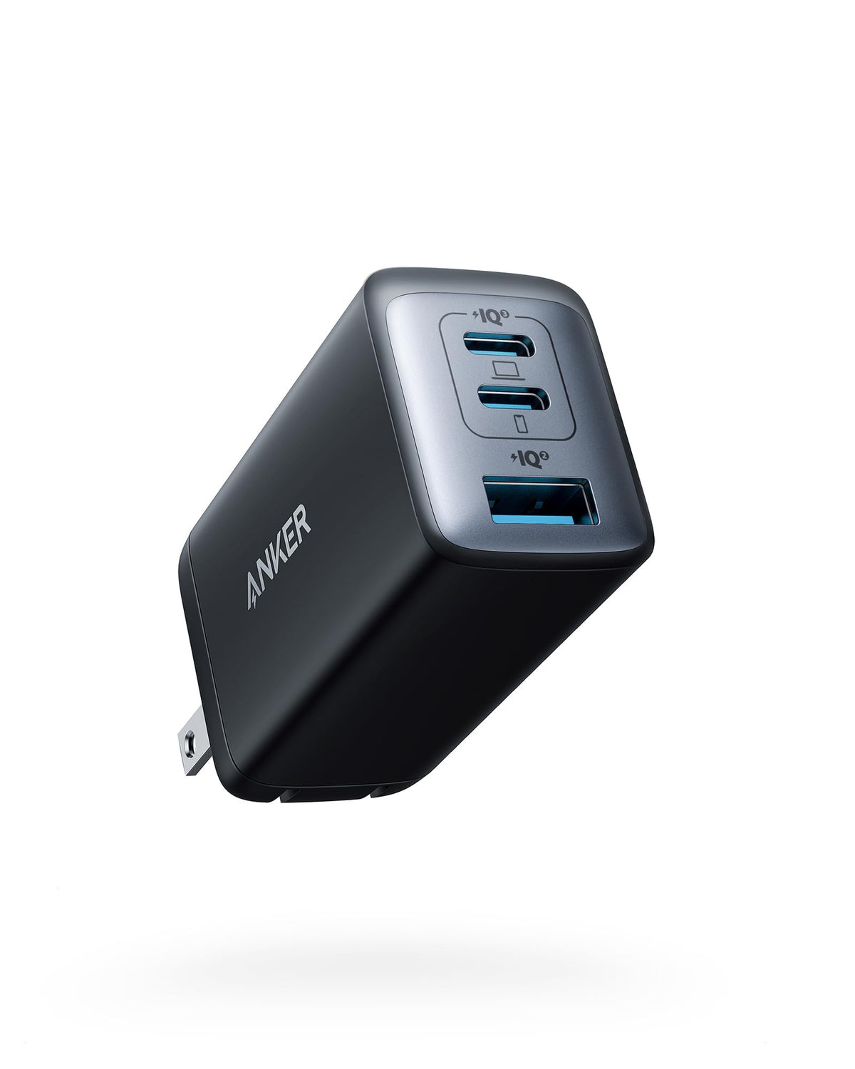 Anker 65W Max 3-Port USB C Charger Block, Compact Foldable Phone Charger | Type C Charger Fast Charging for MacBook Pro/Air, iPad Pro, Galaxy S20, Dell XPS 13, Note 20/10+, iPhone 17 Series, and More