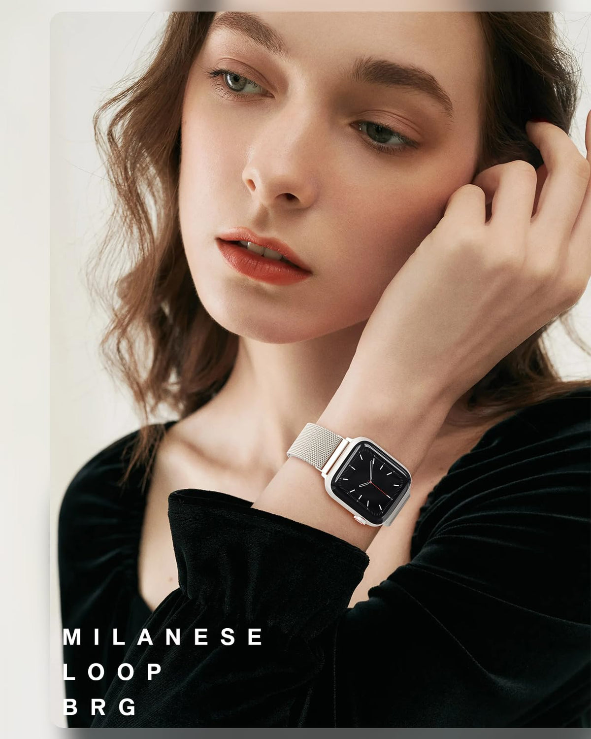 Original Milanese Loop Compatible with Apple Watch Bands for Women & Men | 40/41/42/38mm Stainless Steel Mesh Strap with Magnetic Clasp, Casual & Business, Fits iWatch Series 12 11 10 9 8 7 SE 6 5 4 3