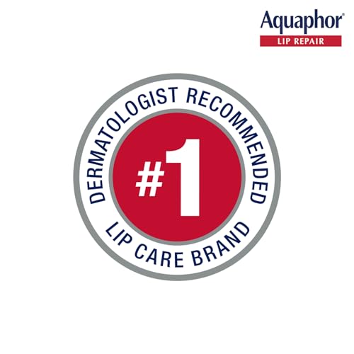 Aquaphor Lip Repair Ointment, Value Pack, 2 x 0.35 FL OZ | Lip Balm Moisturizer with Vitamins and Shea Butter, Immediate Severely Dry Lip Relief, Paraben and Fragrance Free