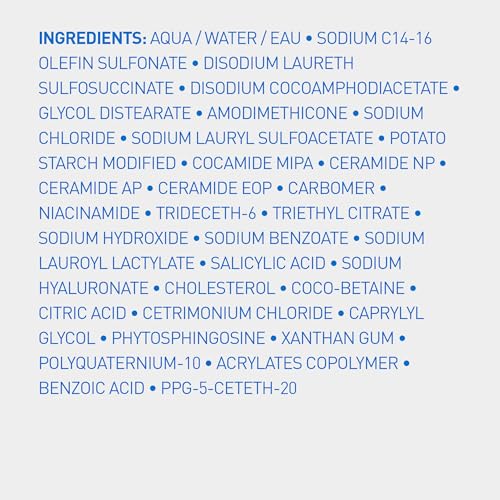CeraVe Gentle Hydrating Shampoo with Hyaluronic Acid for Hair & Scalp, 12oz | Leaves Hair and Scalp Soft and Healthy-Looking with Ceramides, Niacinamide and A Color Safe Formula