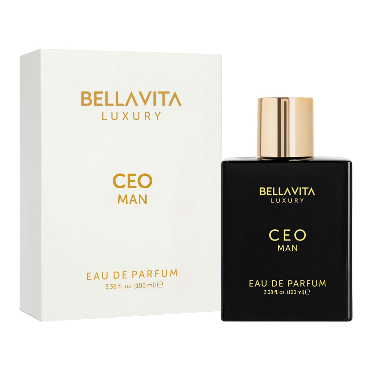 Bellavita Luxury CEO MAN Eau de Parfum | 100 ml (3.4 fl.oz.) | Perfume for Men | Mandarin, Lemon, Lavender, and Vetiver Notes | Long Lasting Men's Fragrance