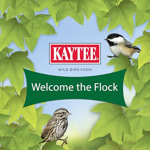 Kaytee Wild Bird Food Basic Seed Blend, 5 lb | Attract backyard birds. Wild bird seed mix with sunflower. Fortified, birdseed, year-round