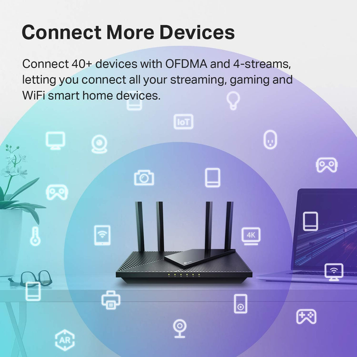 TP-Link AX1800 WiFi 6 Router (Archer AX21 V5) | Dual Band Wireless Internet, Gigabit, Easy Mesh, Works with Alexa - A Certified for Humans Device
