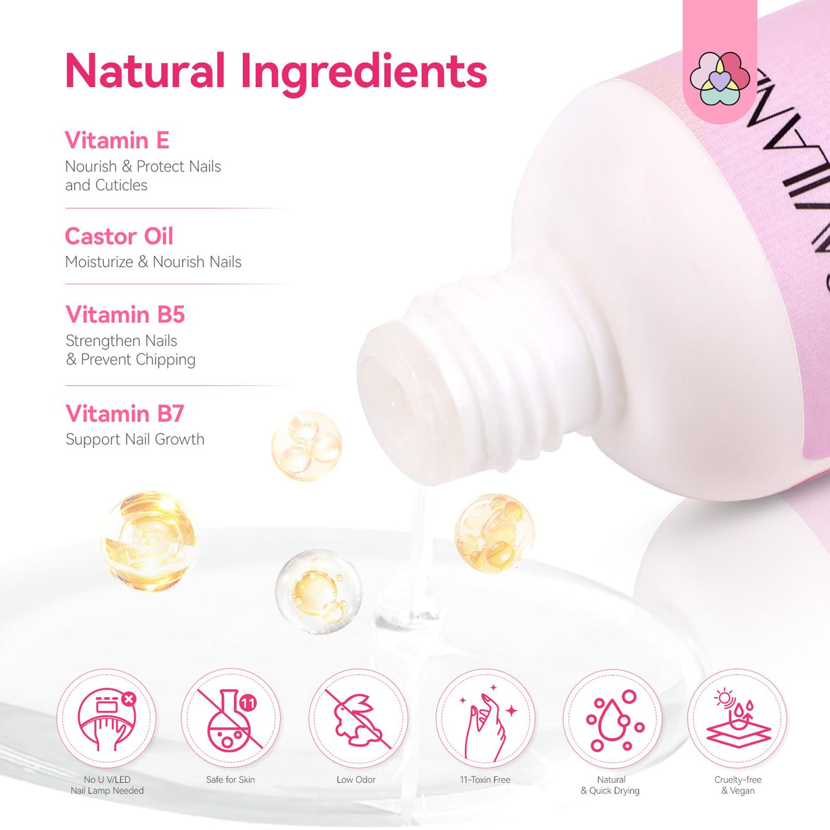 SAVILAND Dip Powder Liquid Set HEMA-free, 4Pcs 20 ml No Curing Needed | Ultimate Nail Dip System Essentials Liquid, Large Capacity, Dipping Base Activator Top Coat Brush Saver, DIY Home Manicure