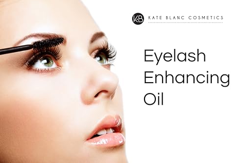 Kate Blanc Cosmetics Castor Oil Organic for Hair, Lashes, Face, Skin (2oz) | 100% Pure, Cold Pressed, Hexane Free Hair Oil in Glass Bottle. Lash Serum for Thicker-Looking Eyelashes & Eyebrows