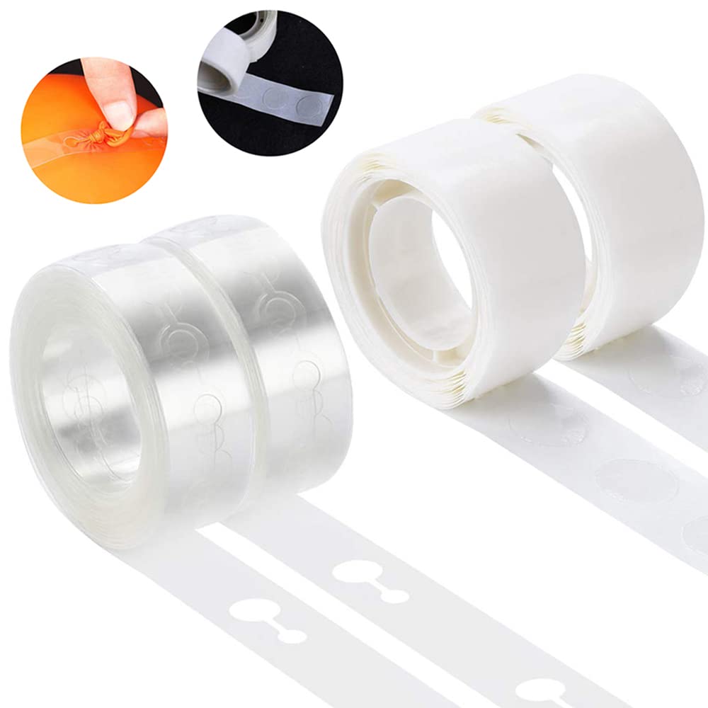 KICNIC Balloon Arch Strip Kit, 32.8 ft Tape Strips, 200 Glue Point Dots | Balloon Tape Strips and Glue Point Dot Stickers for Garland, Party, Wedding, Birthday, Baby Shower, Graduation Decorations