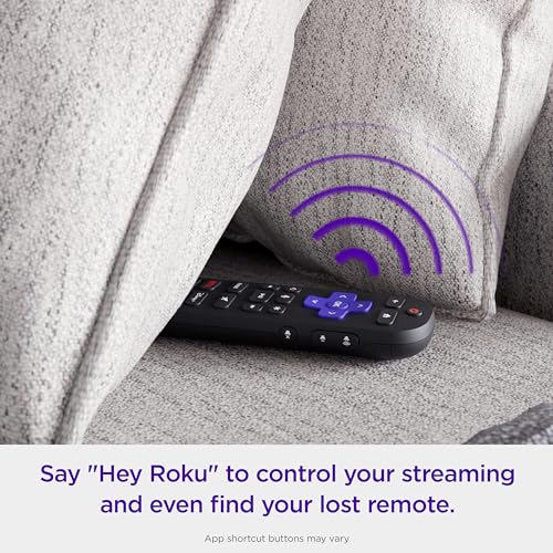 Roku Voice Remote Pro (2nd Ed.), TV Remote Control with Backlit Buttons | Hands-free Voice Controls, Rechargeable, & Lost Remote Finder - Replacement Compatible with All Roku TV, Players & Audio