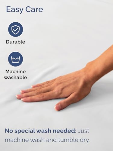 CGK Extra Deep Queen Single Fitted Sheet Only - White | Easily Fits 18 inch to 24 inch Mattress, Soft, Wrinkle Free, Breathable & Comfy, Extra Deep Pockets Hotel Luxury Fitted Sheet