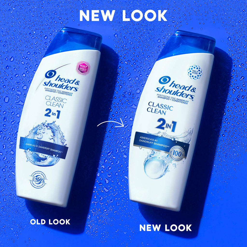 Head and Shoulders Classic Clean 2-in-1 Anti-Dandruff Shampoo + Conditioner 8.45 Fl Oz