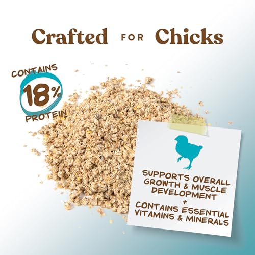 Manna Pro Chick Starter Feed, Non-Medicated Chicken Feed with Vitamins & Minerals, Complete Nutrition for Baby Chicks, 5 lb Bag