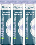 Cliganic Premium Cotton Rounds for Face, Makeup Remover Pads, 300 Count | 100% Pure, Lint-Free, Hypoallergenic, Soft & Absorbent for Toner & Serum, Gentle Facial Use, No Shedding