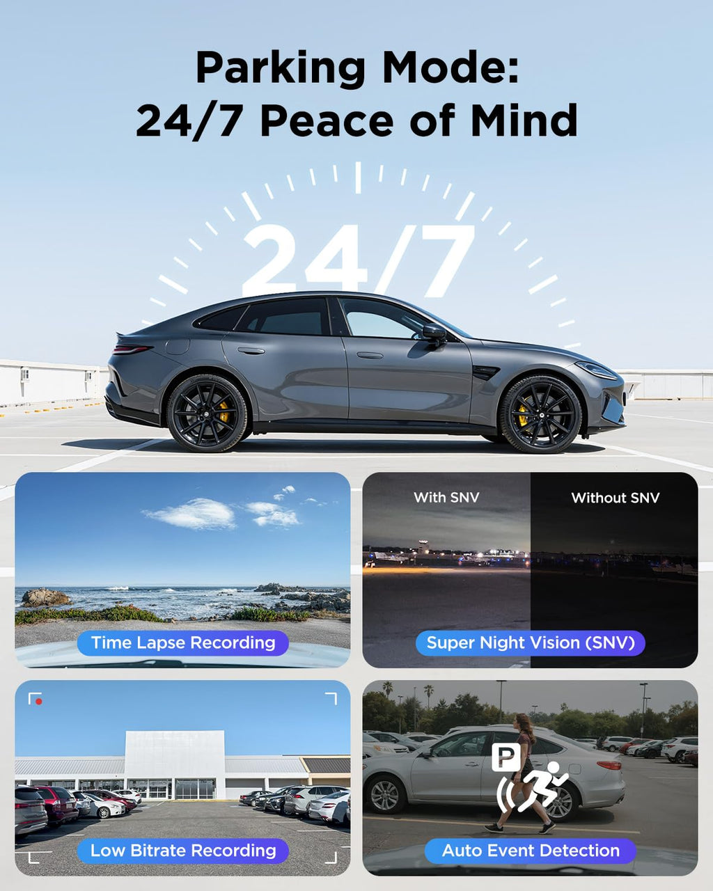 VIOFO A229 Plus Dash Cam Front and Rear, 2K Dual STARVIS 2 Sensors & HDR | 1440P+1440P Car Dash Camera, 5GHz Wi-Fi, Smart Voice Control, Ultra-Precise GPS, Built-in Supercapacitor, 24H Parking Modes