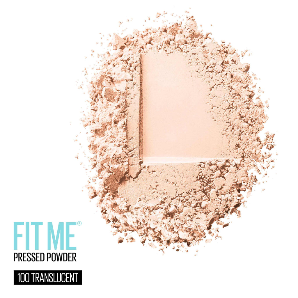 Maybelline Fit Me Matte + Poreless Pressed Face Powder Makeup & Setting Powder, Translucent, 1 Count