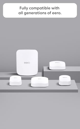 Amazon eero 7 dual-band mesh Wi-Fi 7 router (newest model) - Supports internet plans up to 2.5 Gbps, Coverage up to 2,000 sq. ft., 1-pack