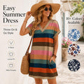 🎁48% OFF💥Women's Summer Casual V-Neck T-Shirt Dress