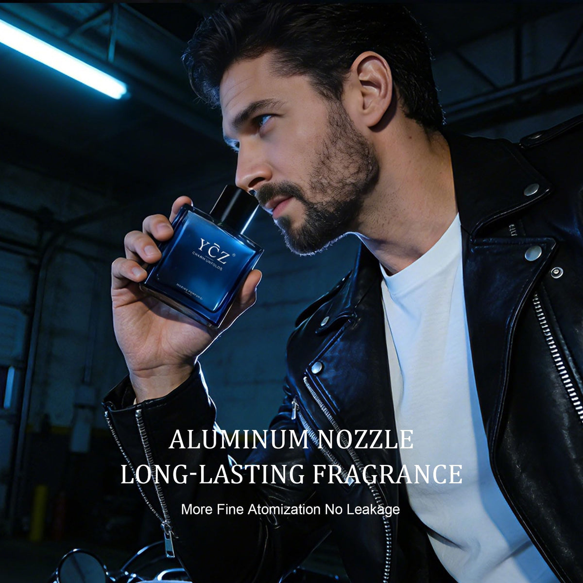 Ycz Midnight Marine Eau de Parfum for Men, 1.7 Fl Oz | Long-Lasting Fresh Marine Woody Fragrance with Grapefruit, Ginger, and Cedar Notes for Daily Wear, Date Nights, and Gifts.