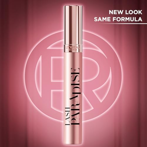 L'Oreal Paris Makeup Voluminous Lash Paradise Mascara, Voluptuous Volume, Intense Length, Feathery Soft Full Lashes, No Flaking, No Smudging, No Clumping, Blackest Black, 0.25 Fl Oz (Pack of 1)