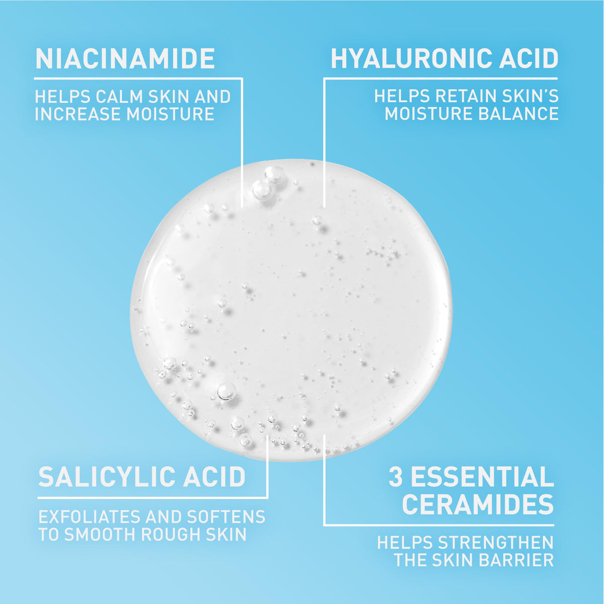CeraVe Renewing Salicylic Acid Cleanser, Gentle Exfoliating Face Wash, 16oz | Skin Care with Hyaluronic Acid & Niacinamide, Facial Cleanser, Face Cleanser, Ceramides, Fragrance Free, Non-Comedogenic