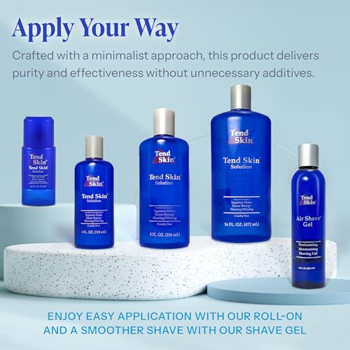 Tend Skin Solution for Razor Bumps and Ingrown Hair, 4 Oz | Solution for Unsightly Razor Burns, Post Shaving and Waxing Toner, Deodorant, Made in USA