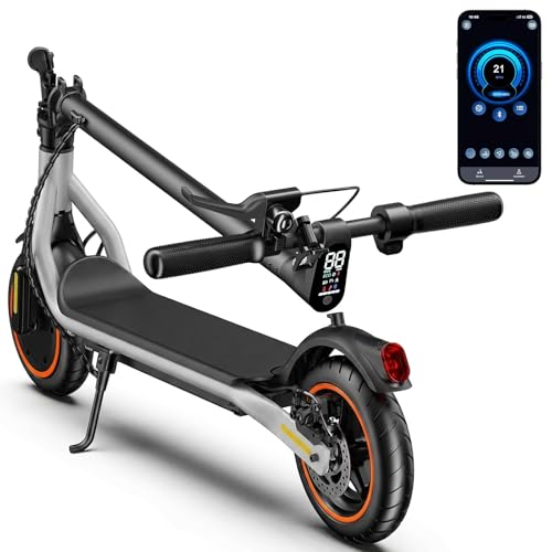 Electric Scooter Adults, 1000W/500W Motor, 28/21 Miles Max Range, 10''/8.5" Tires All Terrain, 25/20 MPH Top Speed, Lightweight Commuting E Scooter, Foldable for Adults Teens