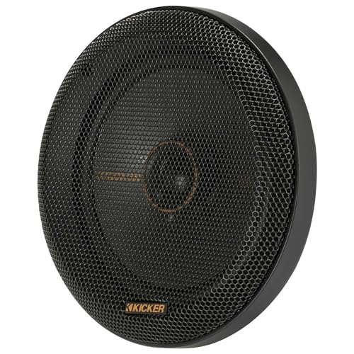 KICKER 51KSC6504 KS-Series 6.5" Coaxial Speakers with .75" tweeters, 4-Ohm, Pair