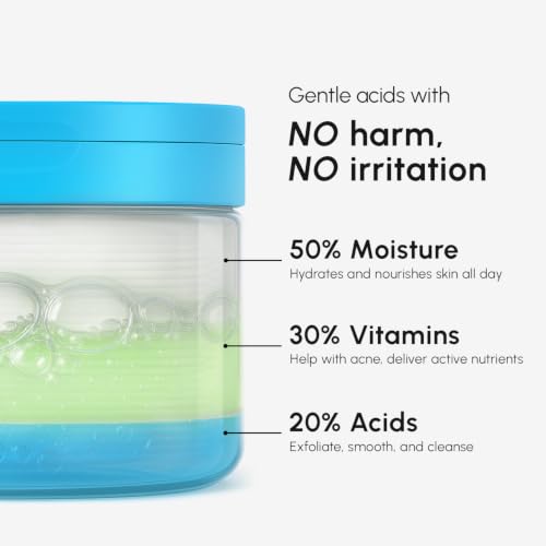 MAREE Glycolic Acid Toner Pads - Face Pads for Exfoliating Peel Zero Pore | Glycolic acid pads, sun spot remover for face, exfoliating face pads with glycolic acid and salicylic acid, acne wipes