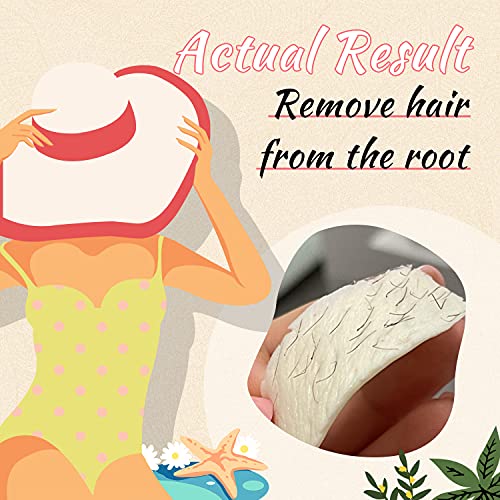 Ajoura 1 lb Refill Hard Wax Beads for Hair Removal, Brazilian Coarse Waxing | Bikini, Face, Eyebrow, Back, Chest, Legs, Armpit, At-Home Waxing Beans for Women Men