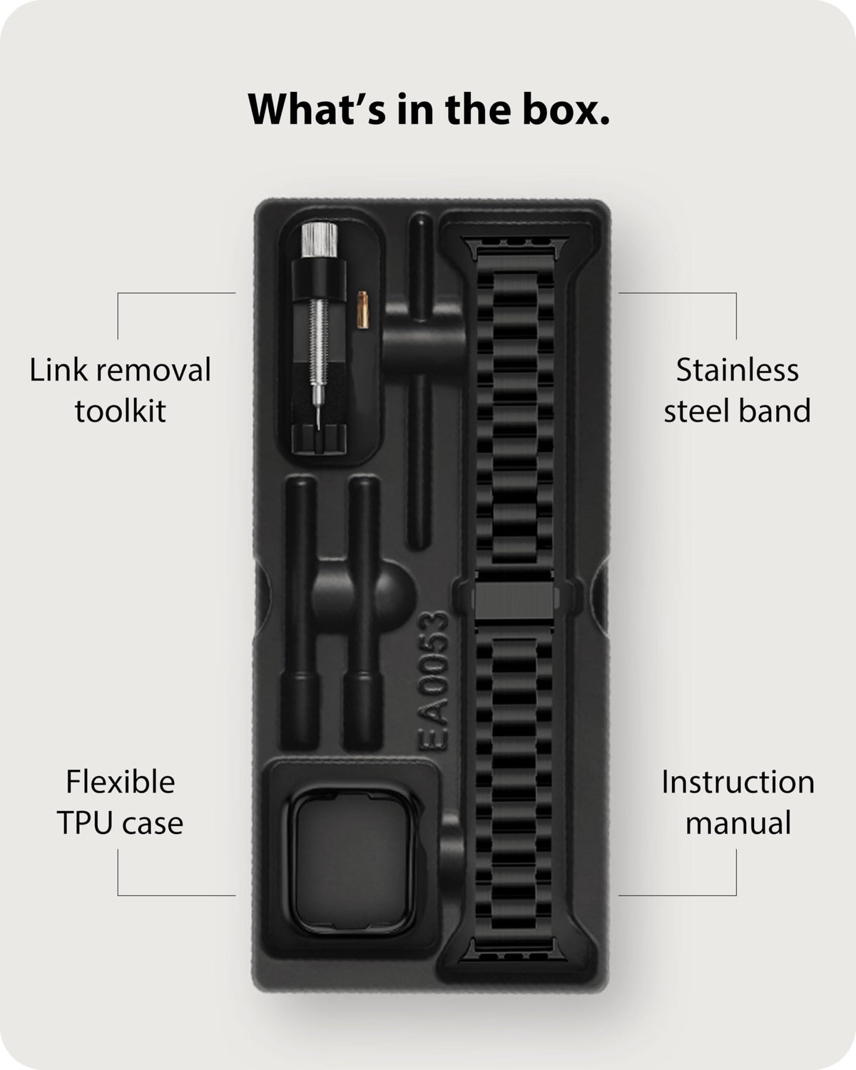 Fullmosa Metal Band with Case for Apple Watch 45/44/42/46/49/41/40/38mm | Fits iWatch Series 11 10 9 8 7 6 5 4 SE 3 2 1, Ultra4/3/2/1,Stainless Steel Strap for Men Women Professional Office Black