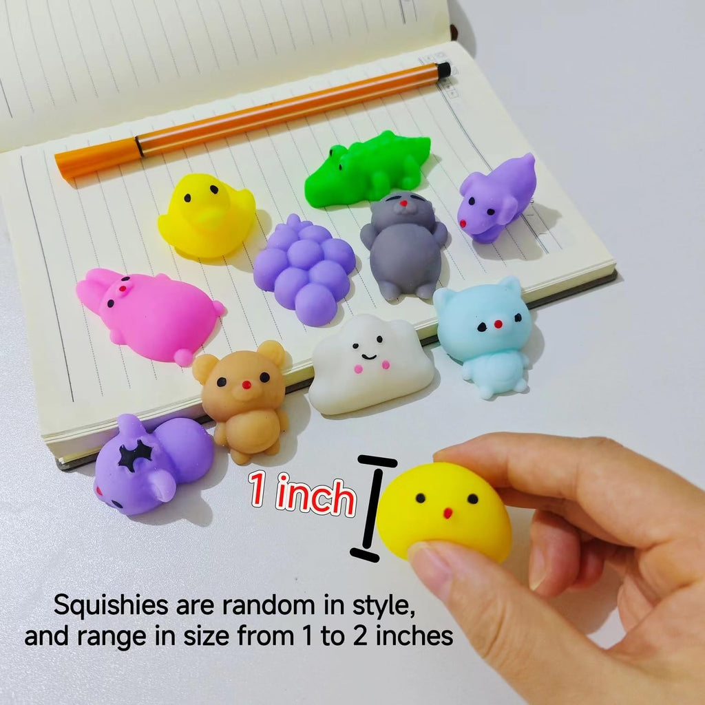 80 Pcs Party Favors for Kids 4-8, Kawaii Squishies Mochi Squishy Toys Bulk | Fidget Sensory Toys Birthday Gifts for Boys Girls, Easter Egg Fillers Treasure Box Toys Classroom Prizes Goodie Bag Stuffers
