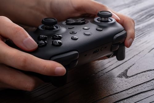 8Bitdo Ultimate 2 Bluetooth Controller for Switch 2, Switch & Windows,Black | TMR Joysticks, Switchable Hall Effect/Tactile Triggers, Charging Dock, Vibration and Motion Control, 2 Pro-level back buttons