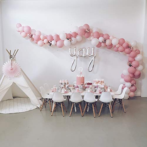 KICNIC Balloon Arch Strip Kit, 32.8 ft Tape Strips, 200 Glue Point Dots | Balloon Tape Strips and Glue Point Dot Stickers for Garland, Party, Wedding, Birthday, Baby Shower, Graduation Decorations