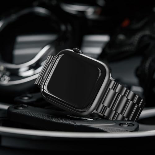EPULY Metal Band Compatible with Apple Watch Bands for Men 42/44/45/46/49mm | Stainless Steel Strap Suitable for Business Setting & Everyday Wear, Fits iWatch Bands Series 11 10 9 8 7 6 5 4 SE/Ultra3 2 1