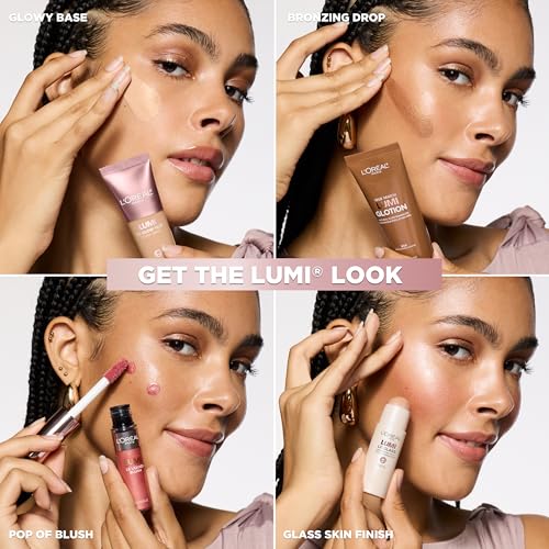 L'Oreal Paris Makeup True Match Lumi Glotion, 903 Medium, 1.35 fl oz | Natural Glow Enhancer, Illuminator Highlighter, Bronzing Drops For a Sun-Kissed Glow For Face and Body